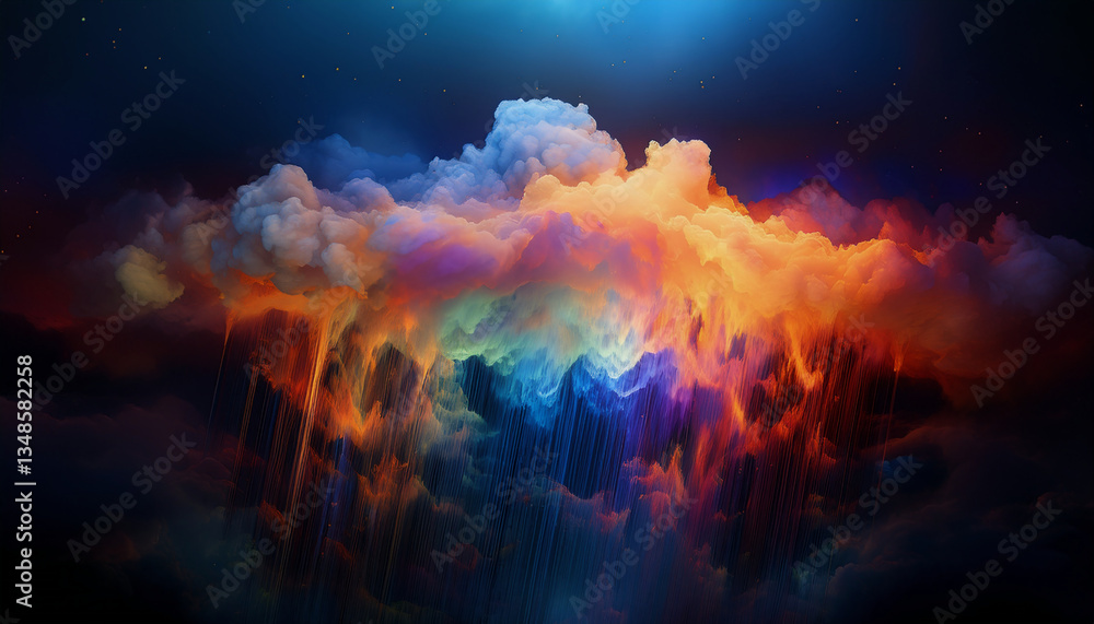 カラフルな雲 カラフルな雲