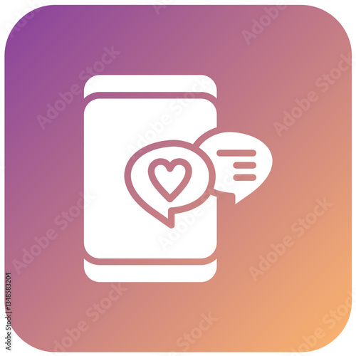 Love Confession Vector Design Icon Style
