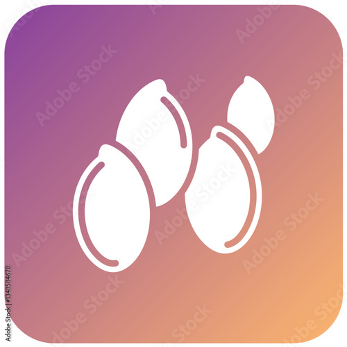 Flaxseeds Vector Design Icon Style
