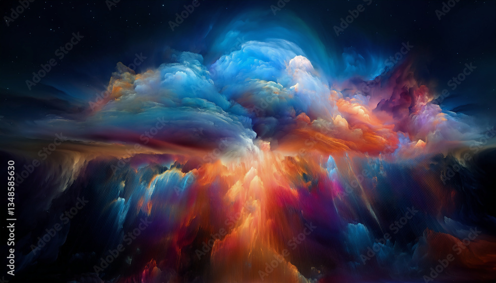 カラフルな雲 カラフルな雲