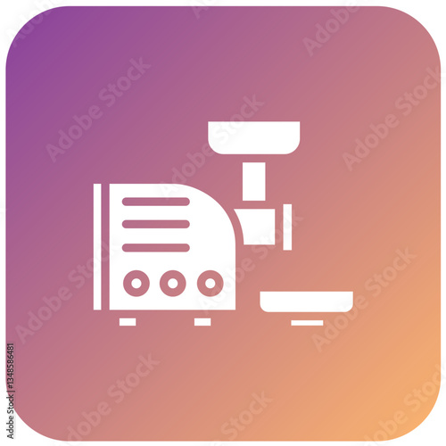Vector Design Meat Grinder Icon Style