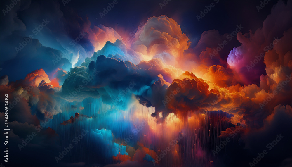 カラフルな雲 カラフルな雲