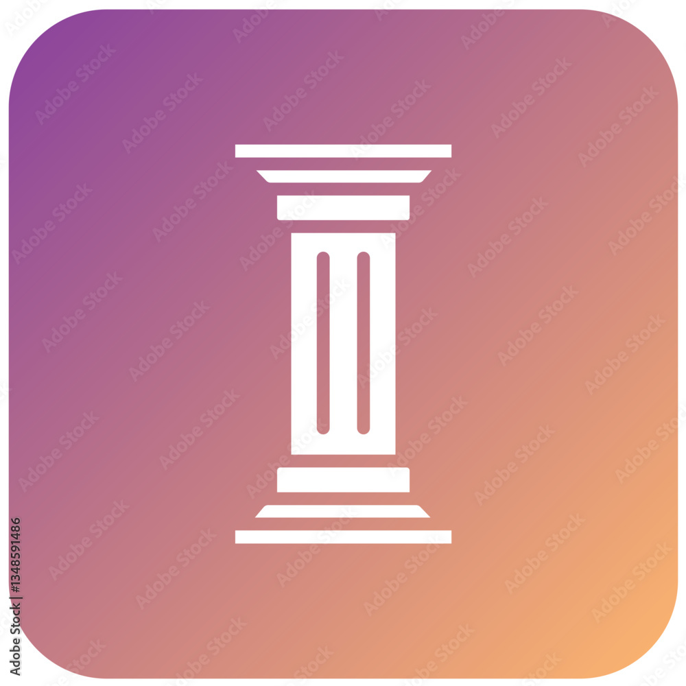 Vector Design Pillar Icon Style Vector Design Pillar Icon Style