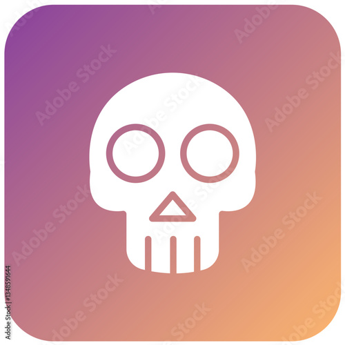 Vector Design Skull Icon Style