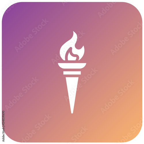 Vector Design Torch Icon Style