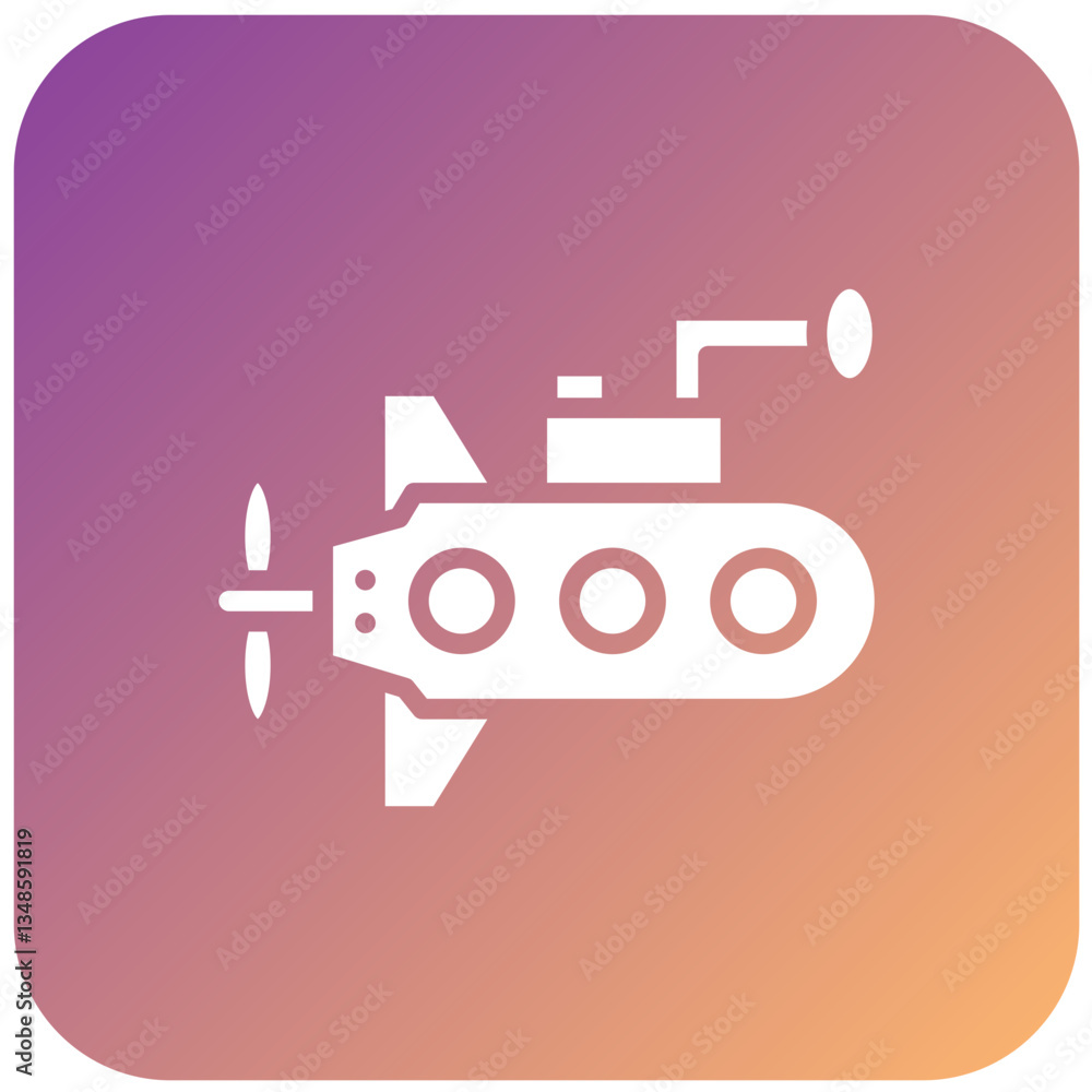 Vector Design Submarine Icon Style Vector Design Submarine Icon Style