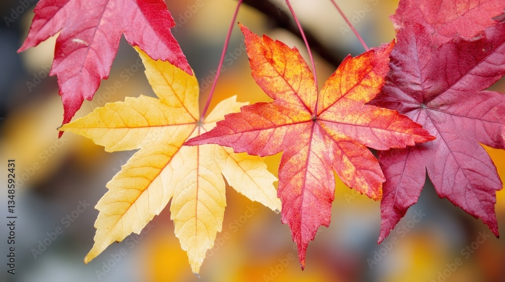 Autumn Maple Leaves: A Symphony of Red and Gold Autumn Maple Leaves: A Symphony of Red and Gold