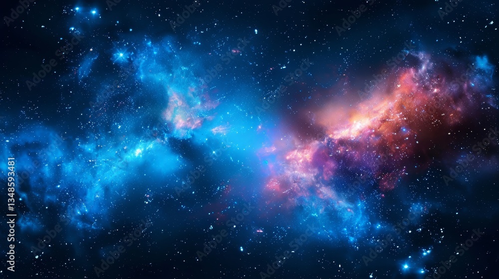 Stunning night sky display stars and galaxies illuminating the vast universe beyond earth Stunning night sky display stars and galaxies illuminating the vast universe beyond earth