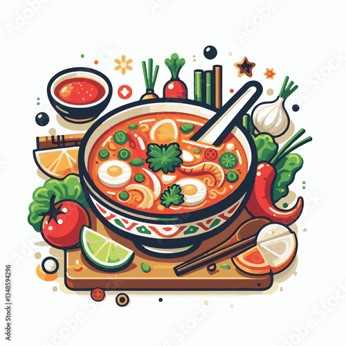 soup, asian, food, bowl, chili, shrimp, cuisine, thai, spicy, delicious, meal, lime, background, fresh, lunch, traditional, thailand, healthy, dinner, prawn, seafood, cooking, tom, gourmet, asia, thai