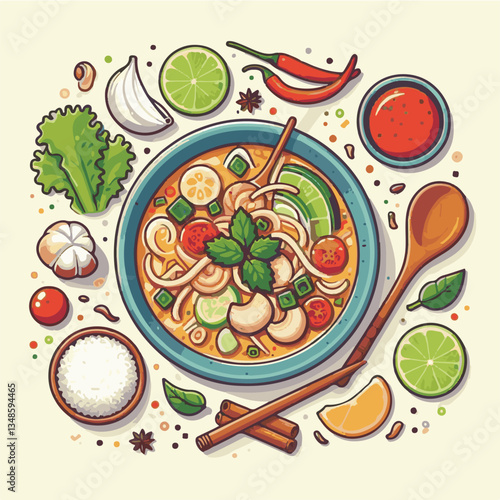 soup, asian, food, bowl, chili, shrimp, cuisine, thai, spicy, delicious, meal, lime, background, fresh, lunch, traditional, thailand, healthy, dinner, prawn, seafood, cooking, tom, gourmet, asia, thai