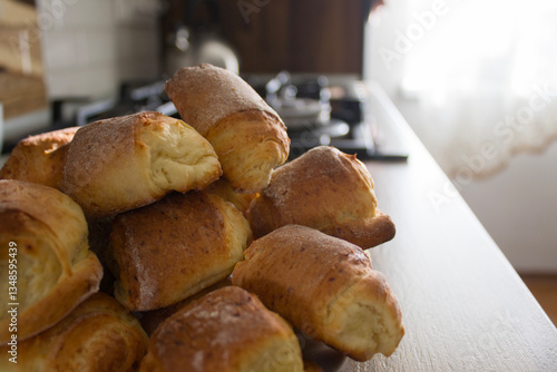homemade baked goods cottage cheese rolls