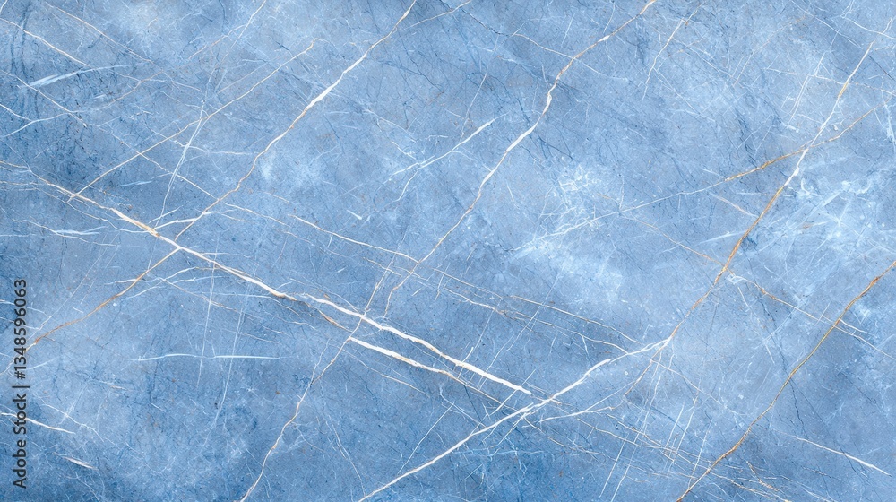 Obraz premium Seamless blue marble stone texture with elegant white and gold veining, perfect for backgrounds and design projects. 