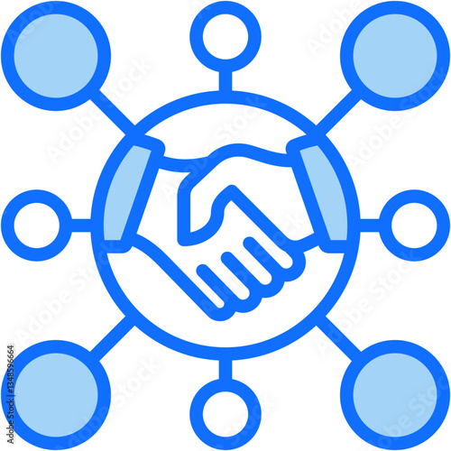 Digital Collaboration Icon