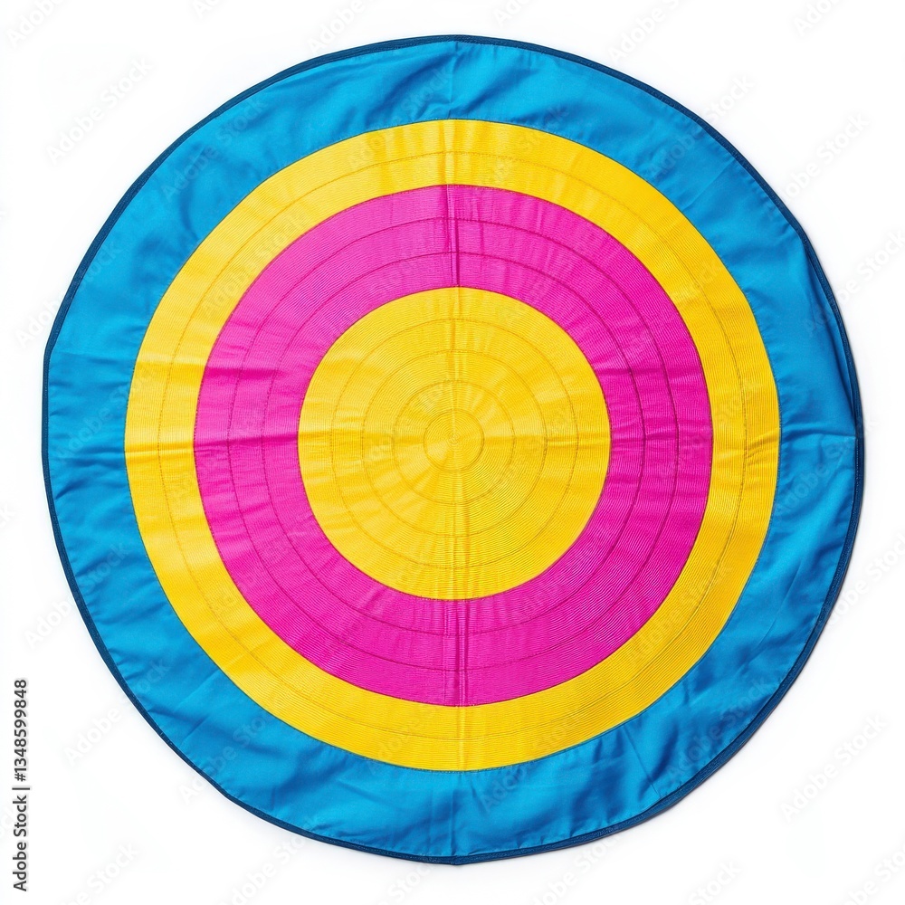 Fototapeta premium Layered Paper Target: Textured Concentric Circles with Vibrant Colors