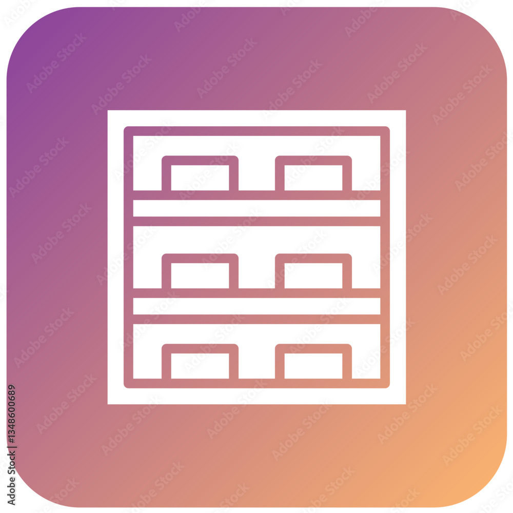Vector Design Shelves Icon Style Vector Design Shelves Icon Style