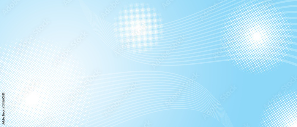 Curves lines and circles dots with Abstract light blue background. Wallpaper, graphic illustrations and copy space Curves lines and circles dots with Abstract light blue background. Wallpaper, graphic illustrations and copy space