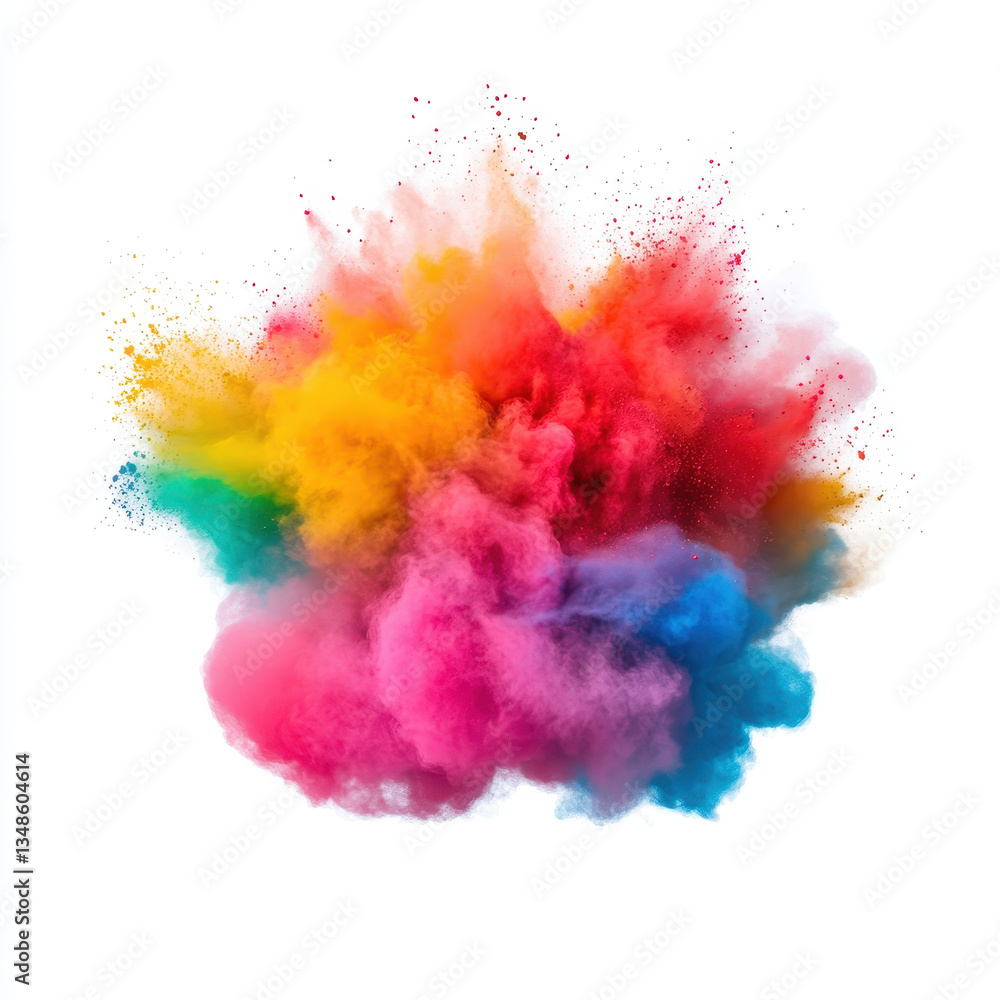 Vibrant Color Explosion Creating a Beautiful Abstract Background