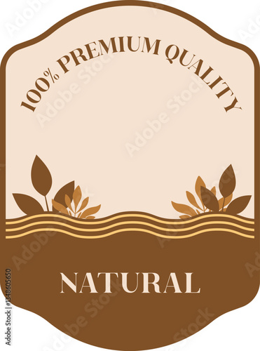 Colored Premium Quality Label template