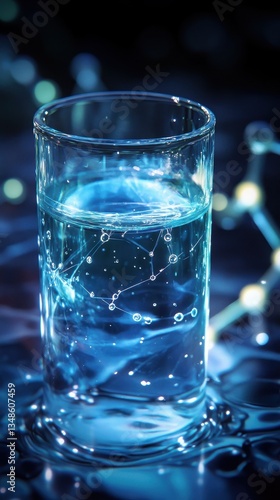 Wallpaper Mural Crystal Clear Solution in a Modern Laboratory Setting: Innovation and Precision in Scientific Research Torontodigital.ca