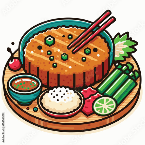 tonkatsu, japanese, meal, food, lunch, meat, pork, cutlet, restaurant, fried, cuisine, japan, dish, japanese food, cabbage, traditional, rice, asian, delicious, plate, tasty, gourmet, cooking, sauce, 