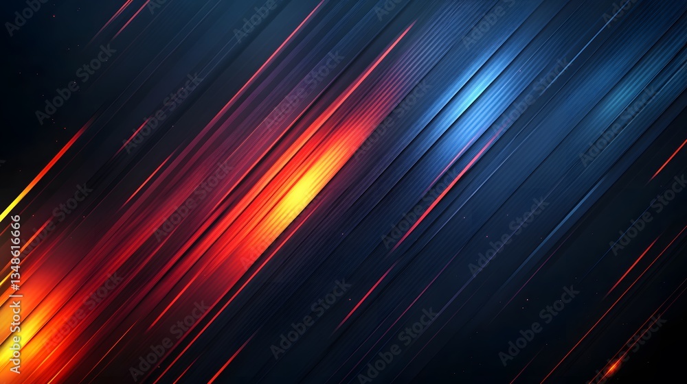 Diagonal lines of color and light across a dark background Diagonal lines of color and light across a dark background