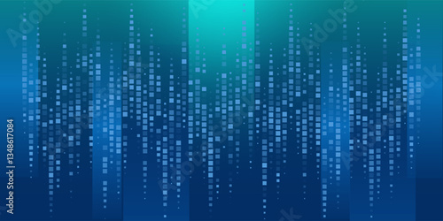 Digital technology banner green blue background concept with technology light effect, abstract tech, innovation future data, internet network, Ai big data, lines dots connection, illustration vector