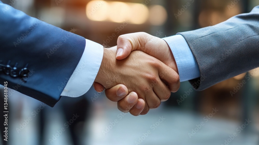 A Strong Business Partnership Handshake A Strong Business Partnership Handshake