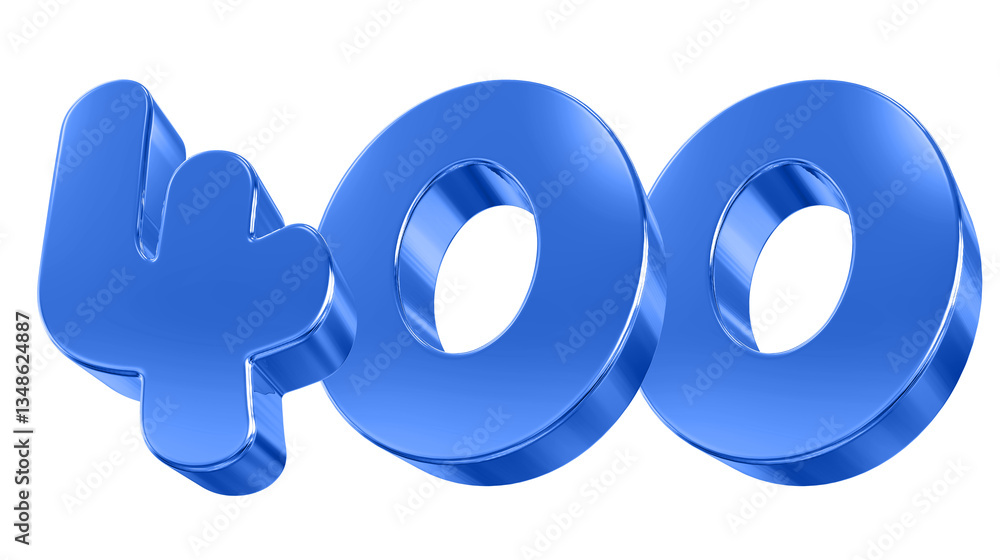 Blue Number 400 Blue Number 400