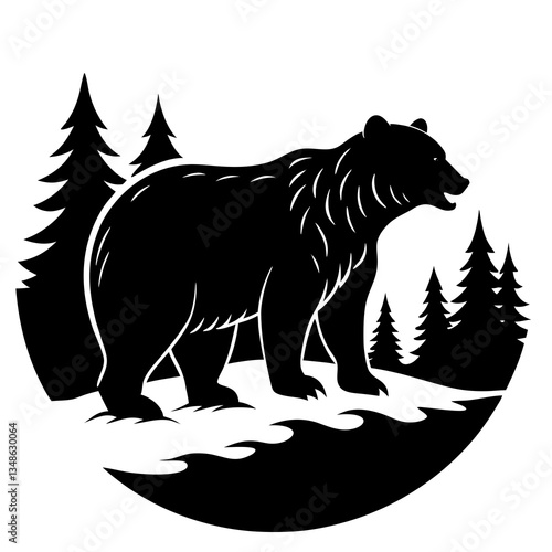 polar bear on the ice