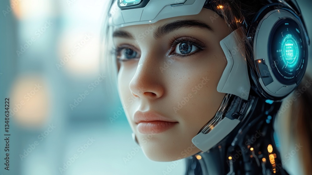 Cyborg Girl: A Futuristic Portrait Cyborg Girl: A Futuristic Portrait