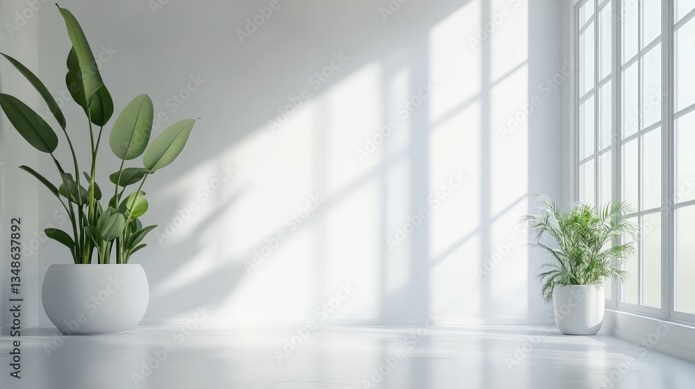 A bright, freshly painted white wall with no marks or dust, symbolizing cleanliness and renewal.