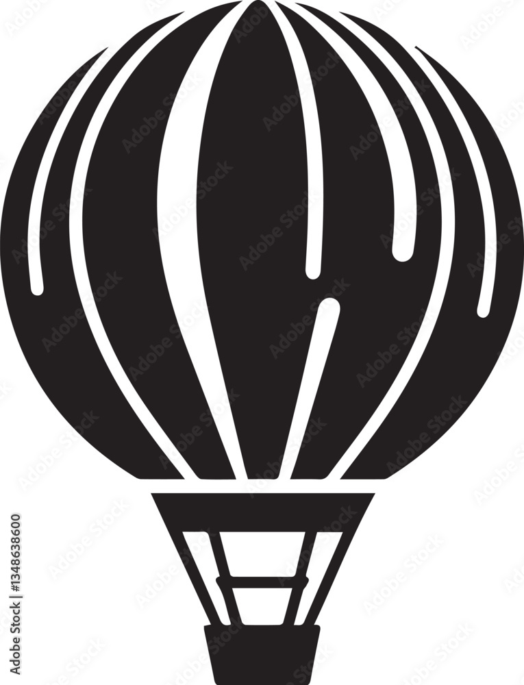 Obraz premium Air balloon vector illustration