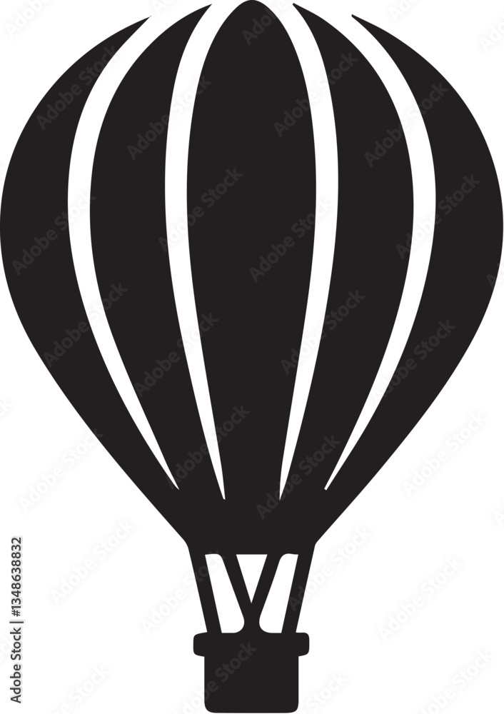 Fototapeta premium Air balloon vector illustration