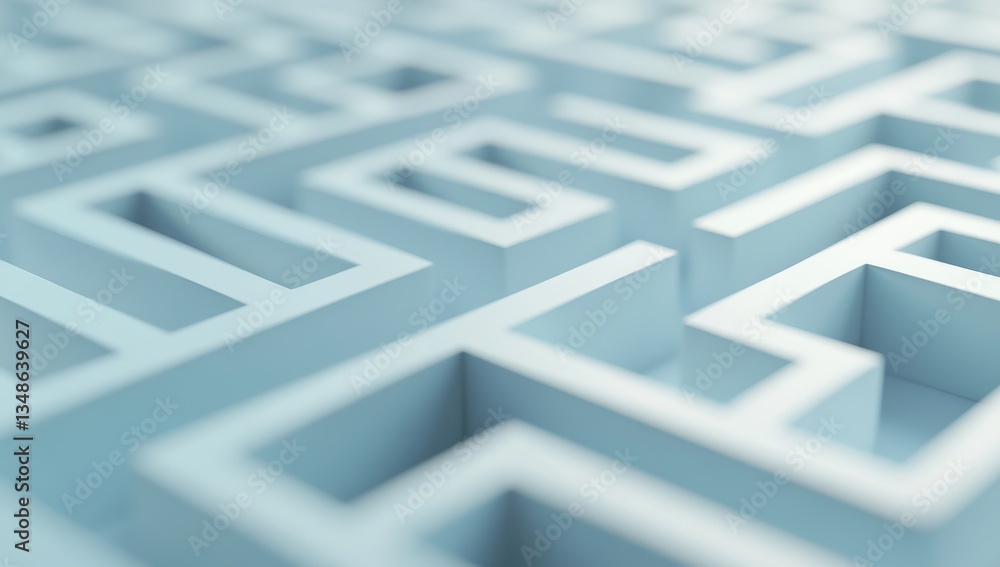 Abstract maze pattern. A complex network of interconnected pathways Abstract maze pattern. A complex network of interconnected pathways