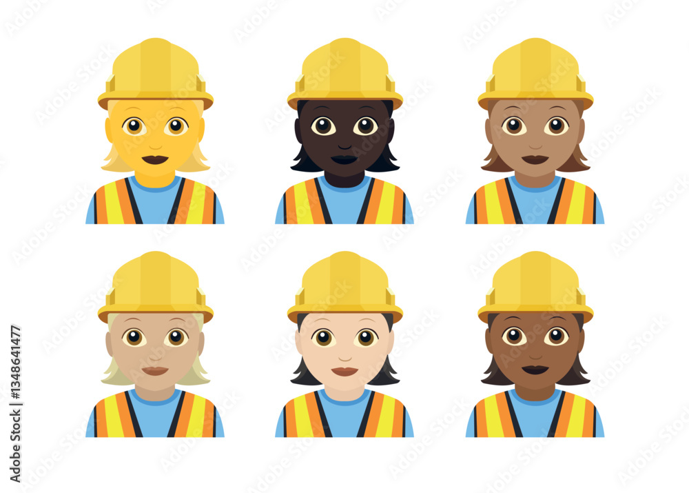 Construction Worker person working safety helmet hard hat 