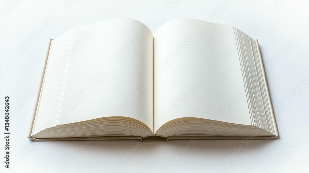 Blank Book, Open Pages, Paper Texture Blank Book, Open Pages, Paper Texture
