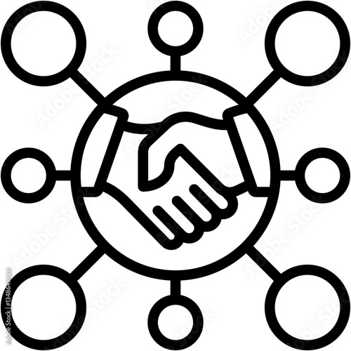 Digital Collaboration Icon