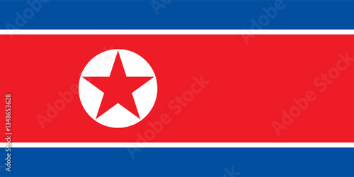 Free Download Flag of North Korea - GFXLoad