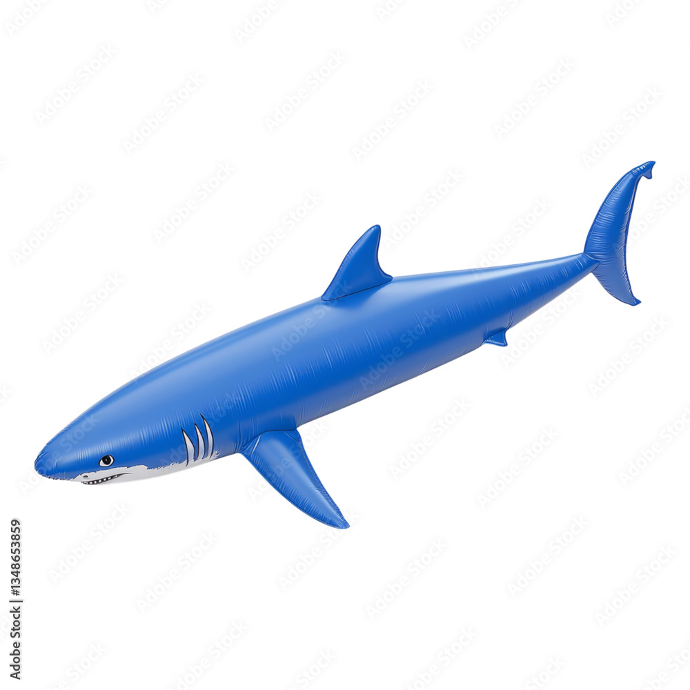 Obraz premium Inflatable Shark Toy for Summer Fun and Playtime
