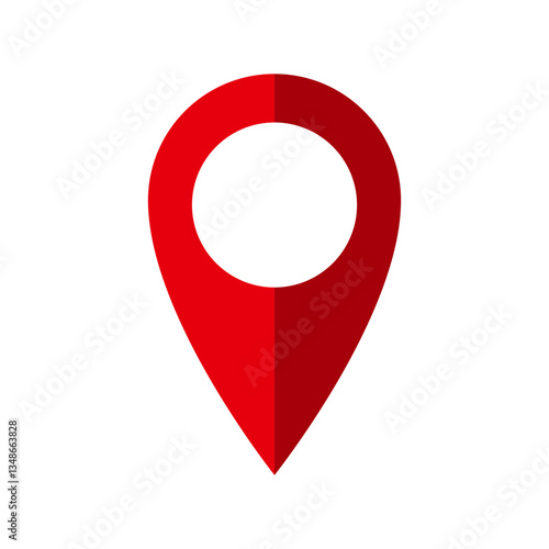 Sign location, Pin Map pointer icon, Illustration vector