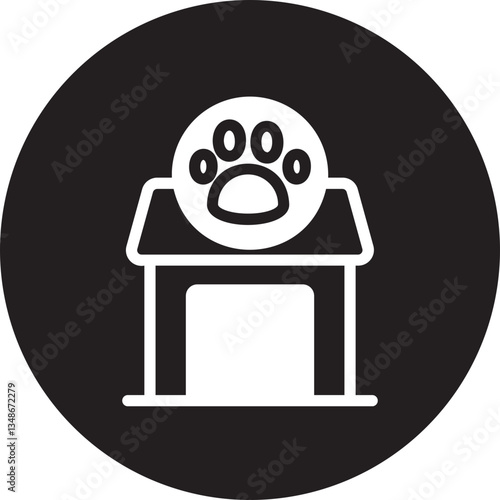 Dog house glyph icon