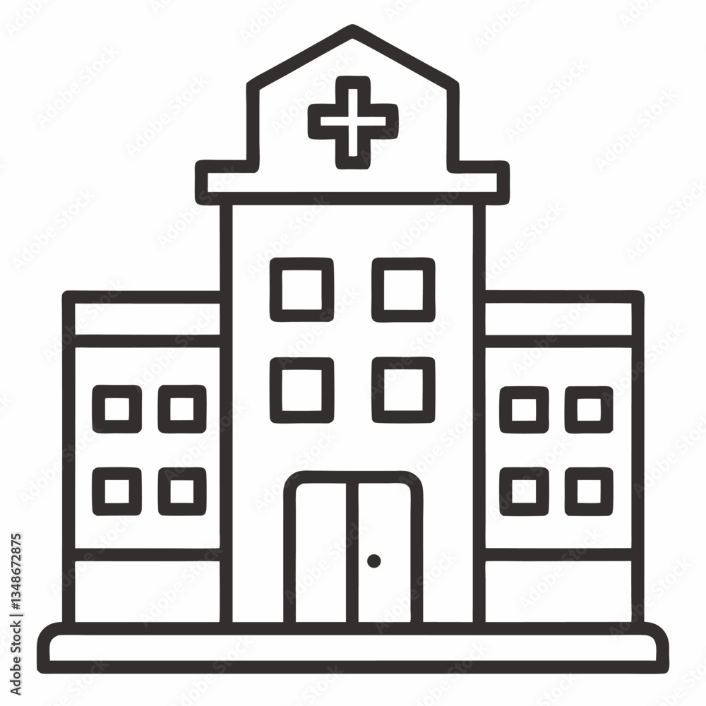 vector illustration of a hospital vector illustration of a hospital