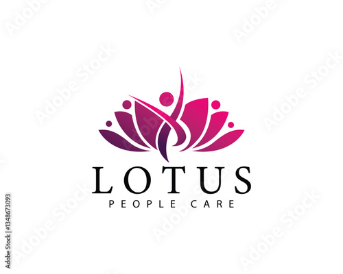 lotus logo creative design concept oil beauty salon yoga massage business