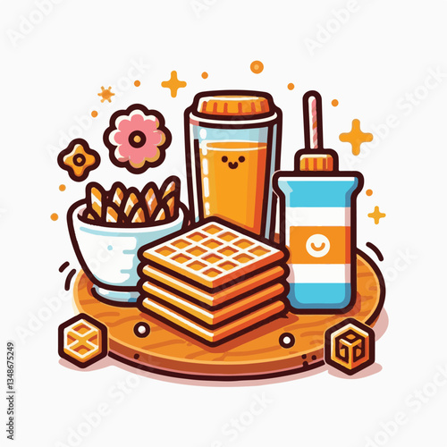food, waffle, dessert, breakfast, background, pastry, sweet, snack, delicious, illustration, homemade, lunch, tasty, crispy, bakery, fresh, white, baked, meal, belgian, wafer, cream, cake, golden, str