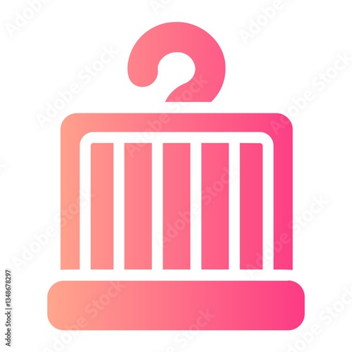 bird cage gradient icon