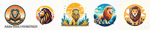 Vector of a lion.