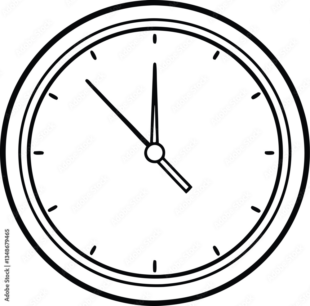 wall clock with clouds line art vector,wall clock coloring book page, wall clock with clouds line art vector,wall clock coloring book page,