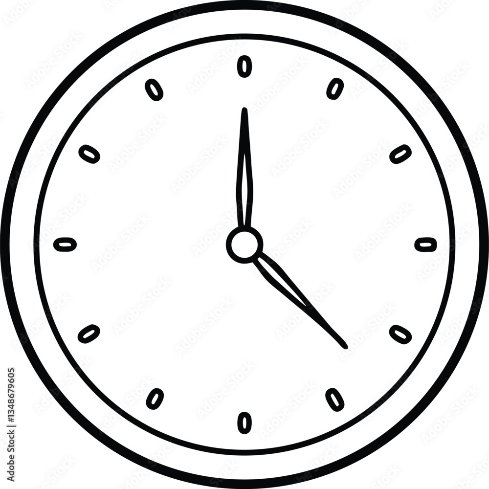 wall clock with clouds line art vector,wall clock coloring book page, wall clock with clouds line art vector,wall clock coloring book page,