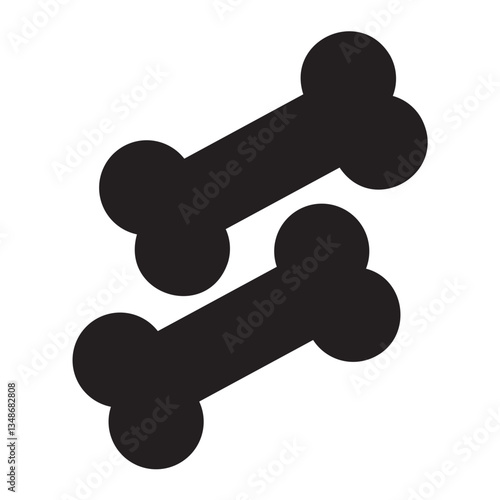 bone glyph icon