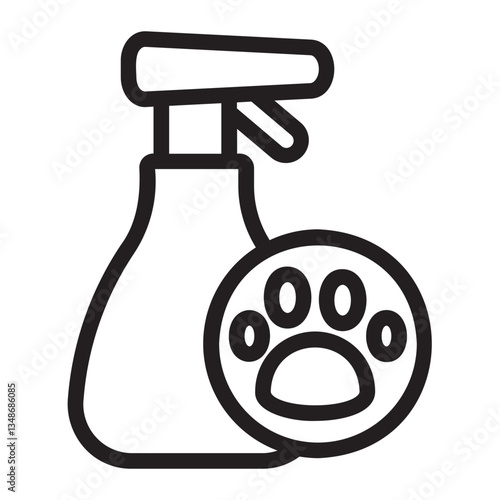 Spray line icon